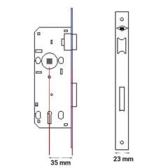 KALE SİL.DAİRE KİLİDİ 152R/35 MM NİKEL