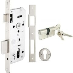 KALE SİL.DAİRE KİLİDİ 152R/40 MM NİKEL OVAL