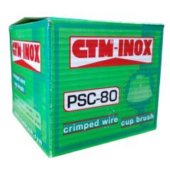 CTM PASLANMAZ SAÇAKLI ÇANAK FIRÇA (PSC-80) 80 MM