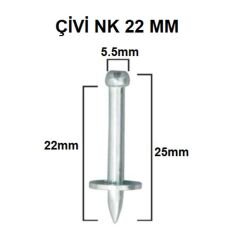 ÇİVİ NK 22 MM (PK.AD.100)