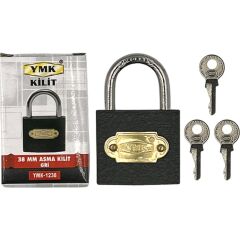 YMK ASMA KİLİT GRİ KISA 38 MM YMK-1238