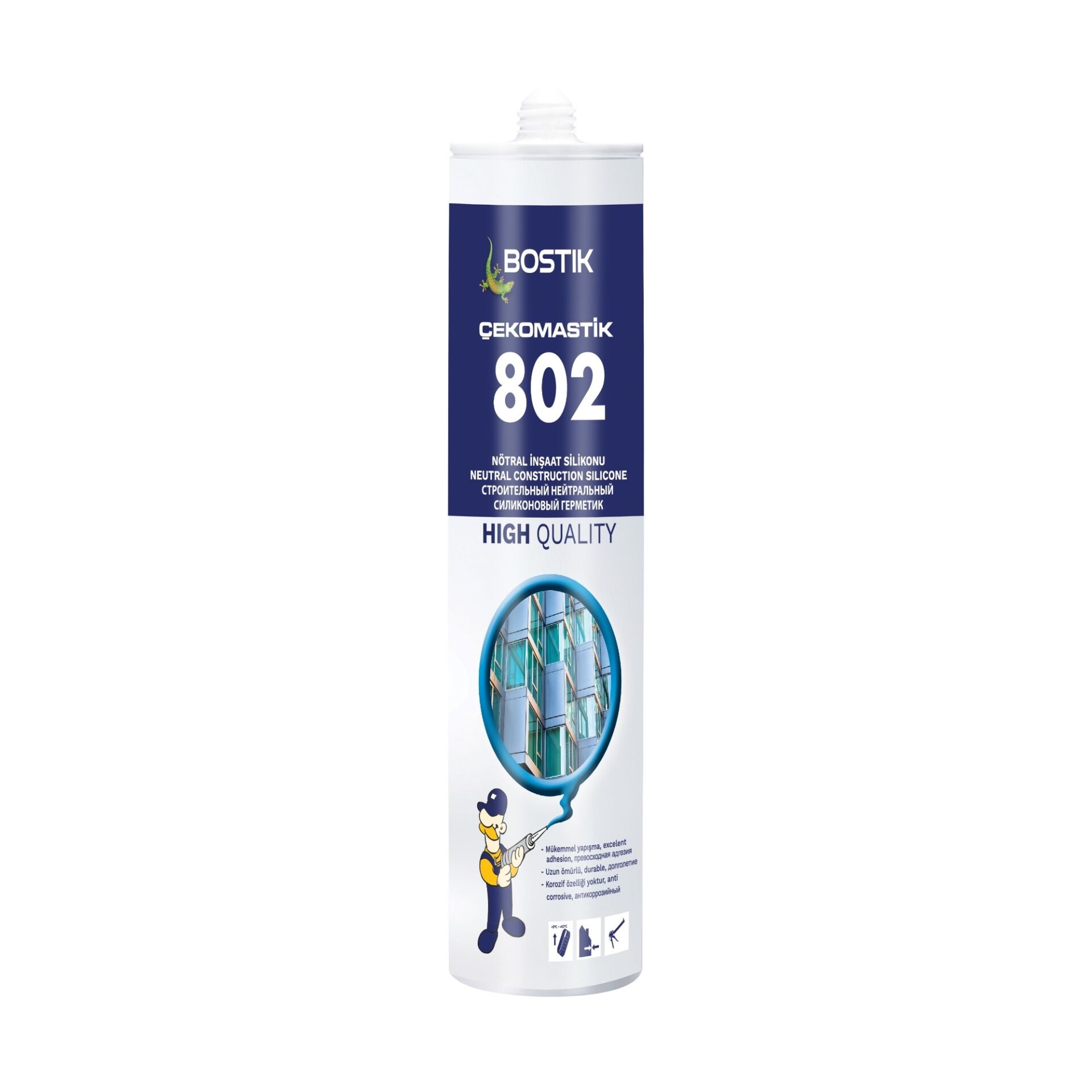 ÇEKO NÖTR İNŞAAT SİLİKONU 280 ML BEYAZ (802)