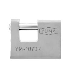 YUMA KAYAR MİLLİ ASMA KİLİT 70 MM 1070R NİKEL