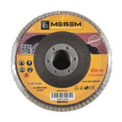 MEŞEM FLAP DİSK ZIMPARA A.O 115x22 P40 KOD:220