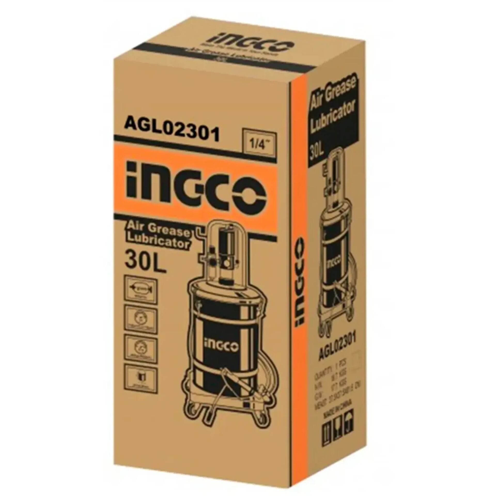 İNGCO AGL02301 HAVALI GRES YAĞLAYICI 30 LT