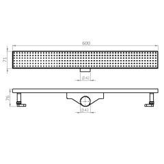 TEMA DUŞ KANALI 60 CM RAİN İZALASYONLU 93775