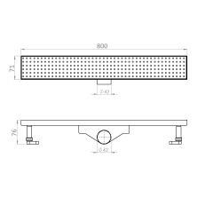 TEMA DUŞ KANALI 80 CM BAHN İZALASYONSUZ 93768