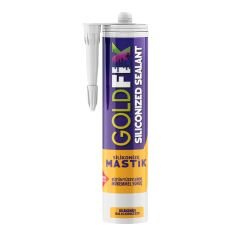 GOLDFİX SİLİKONİZE MASTİK BEYAZ 450 GR