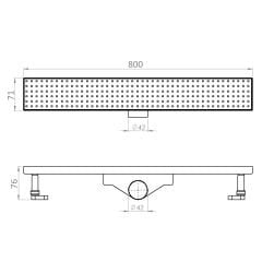 TEMA DUŞ KANALI 80 CM BAHN İZALASYONLU 93778