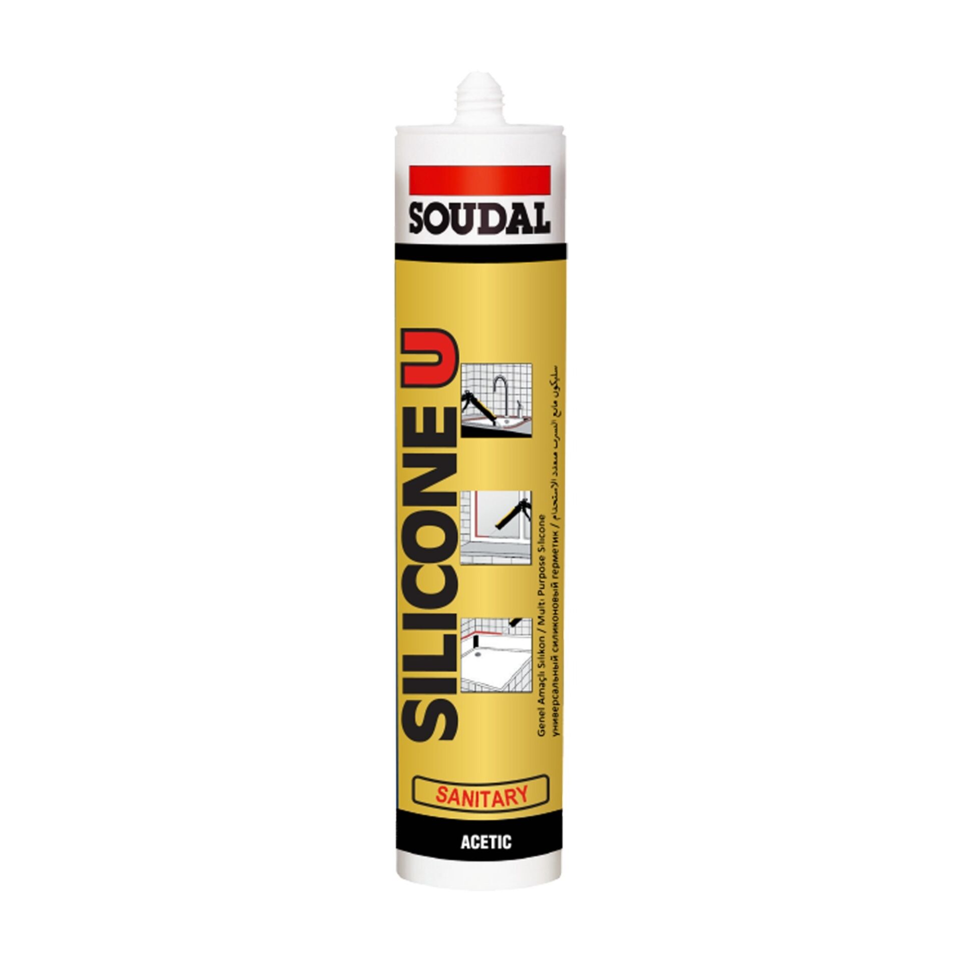 SOUDAL SİLİKON 280 GR BEYAZ (405022)