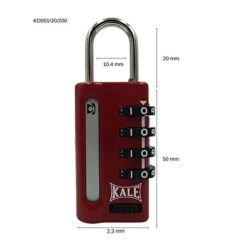 KALE ŞİFRELİ ASMA KİLİT KD-001/20-200 4 BASAMAKLI