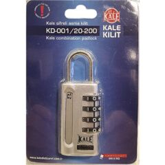 KALE ŞİFRELİ ASMA KİLİT KD-001/20-200 4 BASAMAKLI