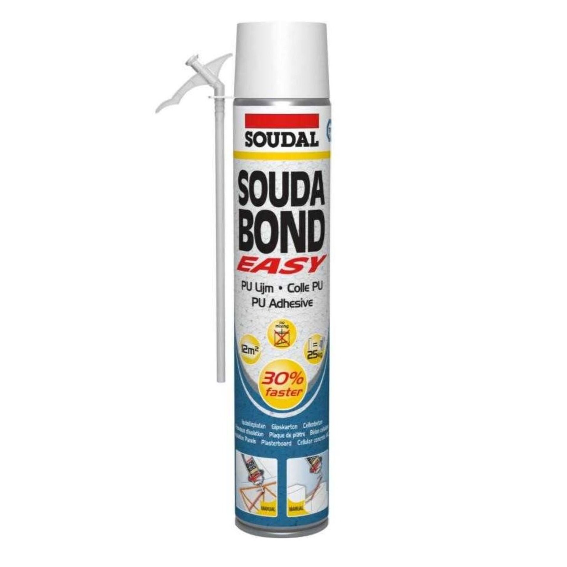 SOUDAL EASY MANTOLAMA KÖPÜK PİPETLİ 750 ML(124636)