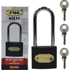 YMK ASMA KİLİT GRİ UZUN 38 MM YMK-1238L