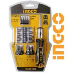 İNGCO HKSDB0248 PARÇALI TORNAVİDA SETİ 24 LÜ
