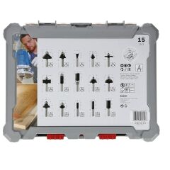 BOSCH AHŞAP FREZE BIÇAK SETİ 15 Lİ 6 MM 2607017471