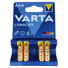 VARTA LONGLİFE ALK. İNCE PİL 5072 (PK 4 LÜ) 525089