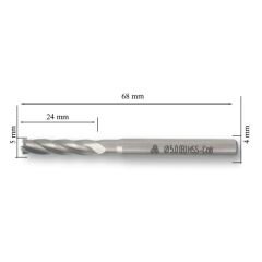 MTE HSSE PARMAK FREZE UZUN DIN844 5 MM 276220500