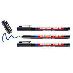 EDDİNG 142 M OHP ASETAT KALEMİ MAVİ