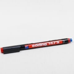 EDDİNG 147 S SİLGİLİ ASETAT KALEMİ KIRMIZI