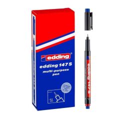 EDDİNG 147 S SİLGİLİ ASETAT KALEMİ MAVİ