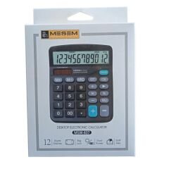 MEŞEM HESAP MAKİNESİ 12 HANE KÜÇÜK BOY KOD:MSM837