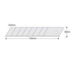KDS MAKET BIÇAĞI YEDEĞİ 18 MM BEYAZ KOD:LB-10 EVO