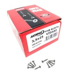 AKDENİZ SUNTA VİDASI 3.5x25 (1000 AD.)