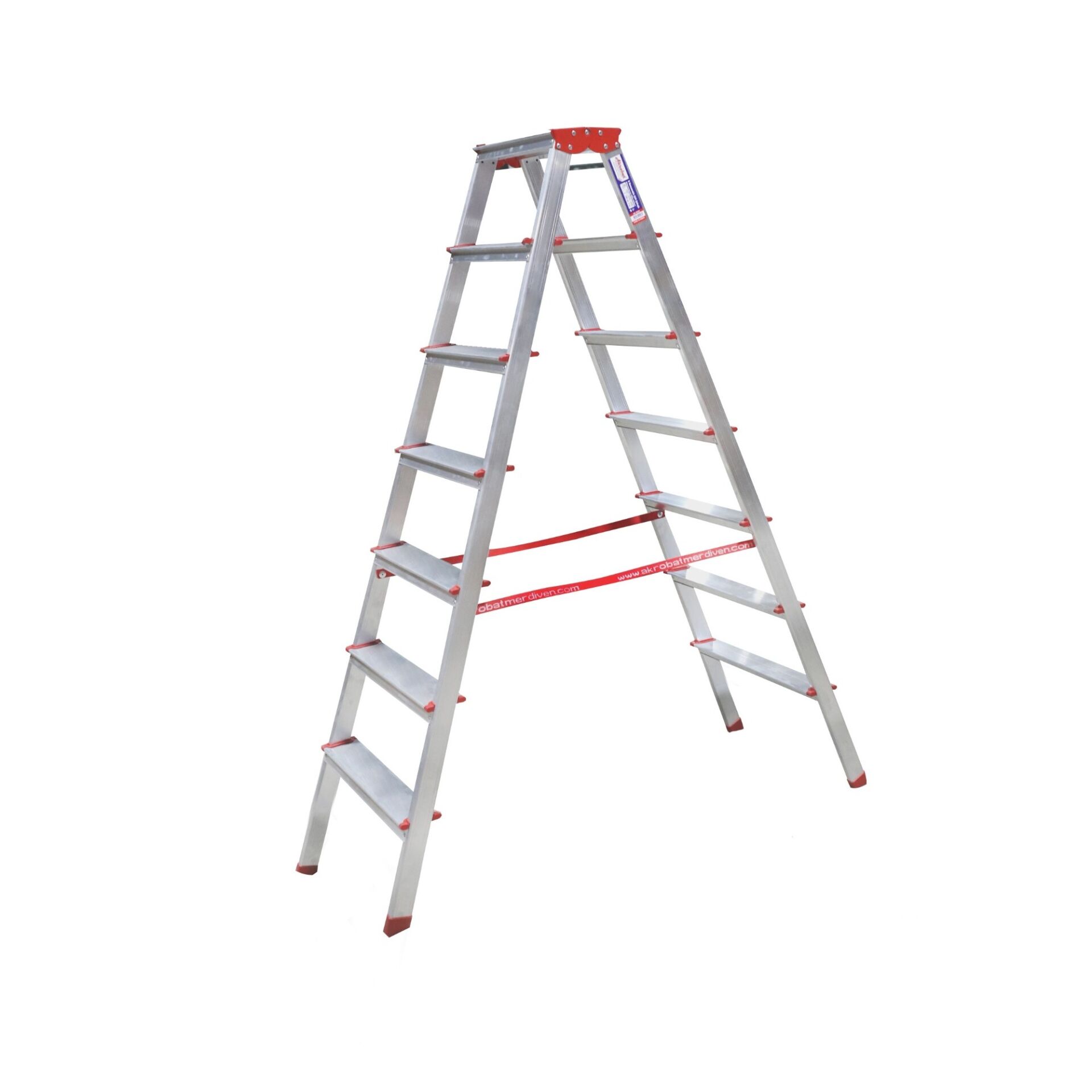 ALÜMİNYUM ÇİFT ÇIKIŞLI MERDİVEN 7 Lİ