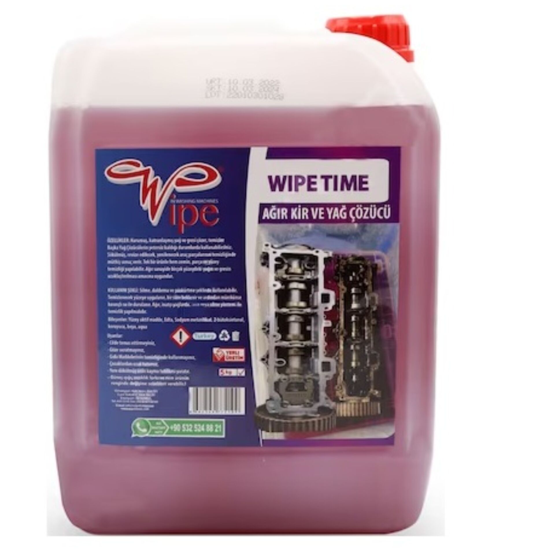 WIPE TIME AĞIR KİR VE YAĞ ÇÖZÜCÜ 5 KG