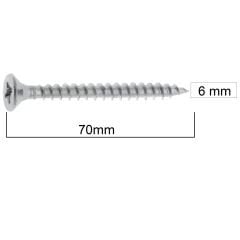 AKDENİZ SUNTA VİDASI 6.0x70 (100 AD.)