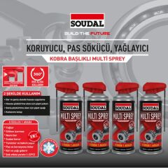 SOUDAL PAS SÖKÜCÜ VE YAĞLAYICI MULTİ SPREY 400 ML