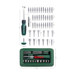 BOSCH VİDALAMA VE LOKMA UCU SETİ 46LI 2607019504