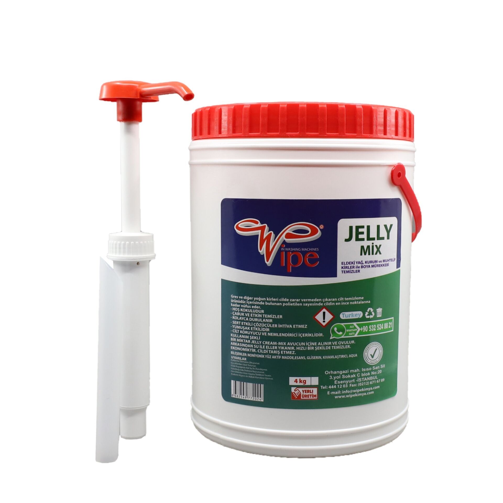 WIPE JELLY MIX EL TEMİZLEME KREMİ 4 KG