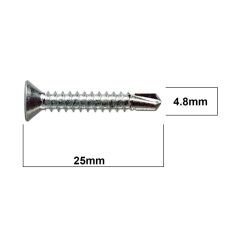 AKDENİZ YHB MATKAP UÇLU VİDA 4.8x25 (1000 AD.)