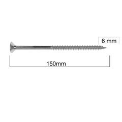 AKDENİZ SUNTA VİDASI 6.0x150 (50 AD.)