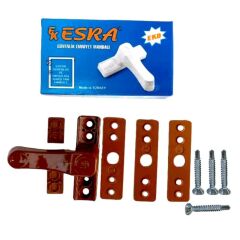 PVC ZAMAK GÜVENLİK MANDALI KAHVE