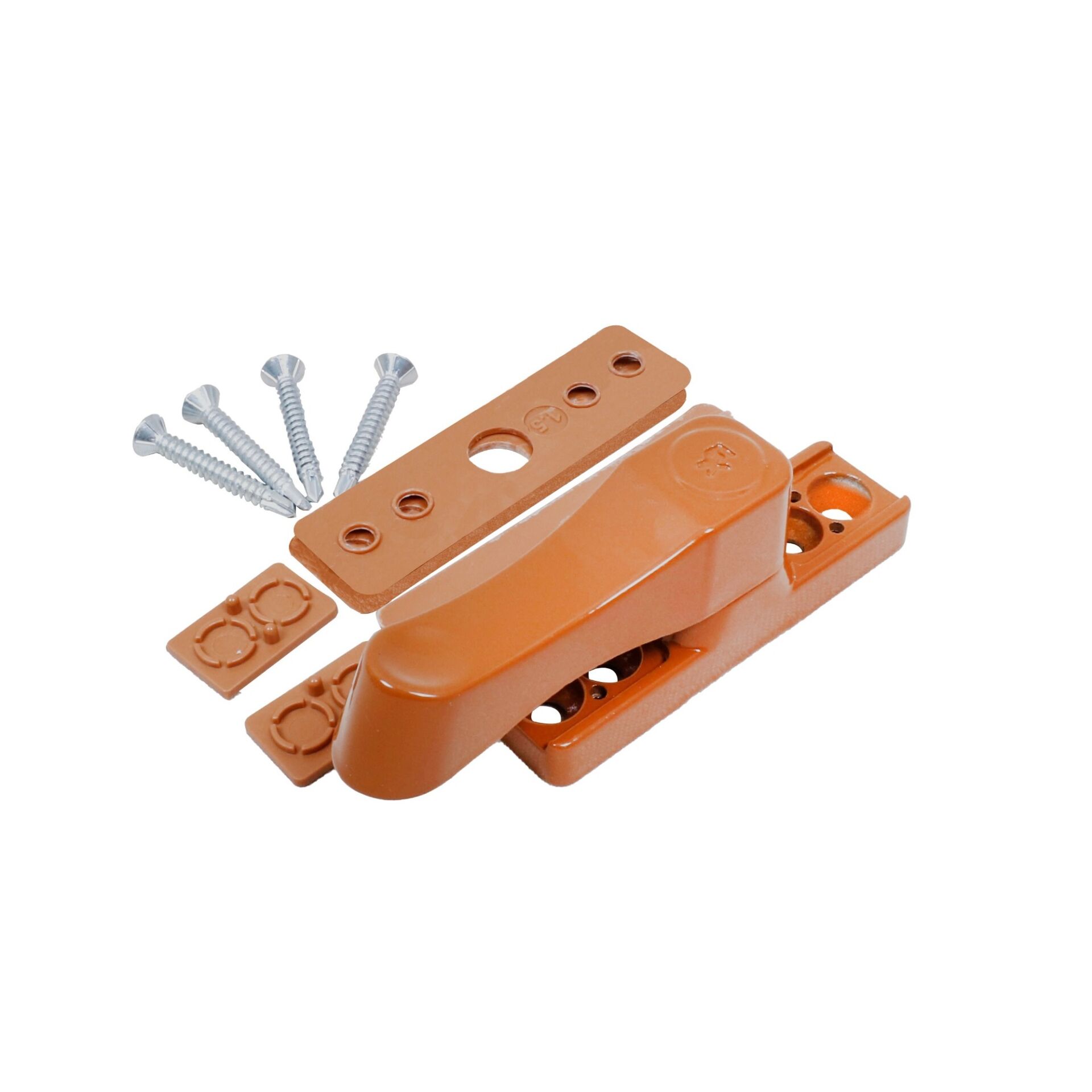 PVC ZAMAK GÜVENLİK MANDALI KAHVE