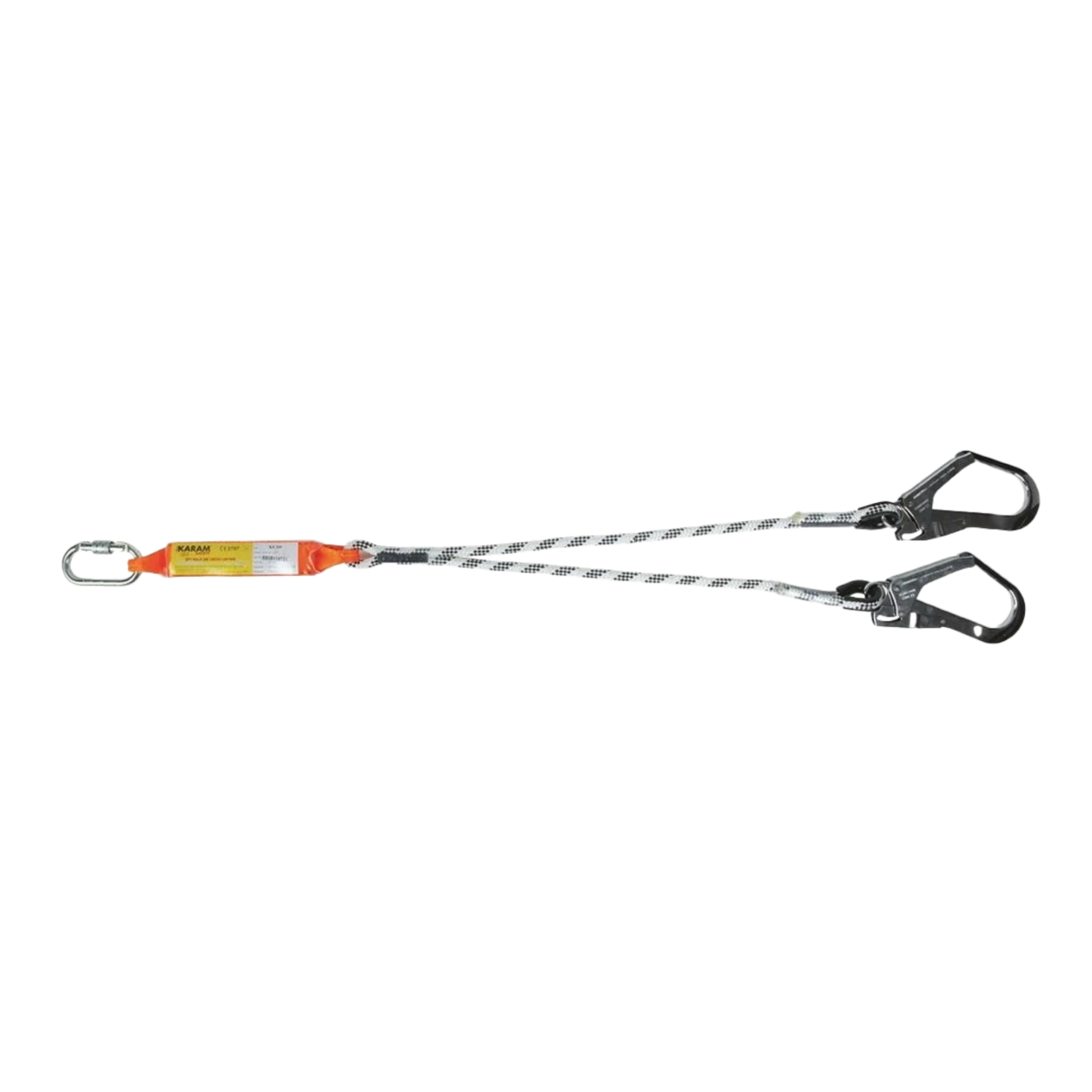 KARAM ÇİFT KOLLU STATİK HALATLI LANYARD KA341